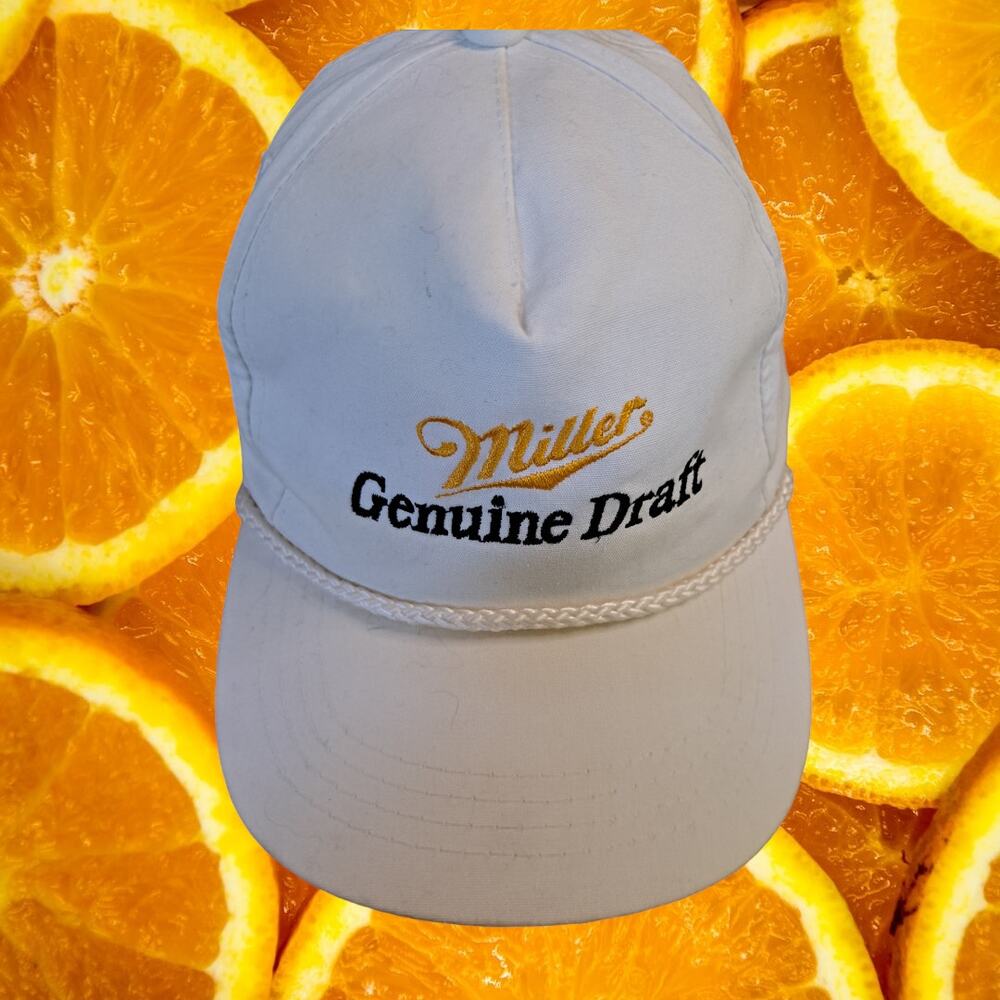Miller Genuine Draft Snapback Baseball Hat‎ Cap